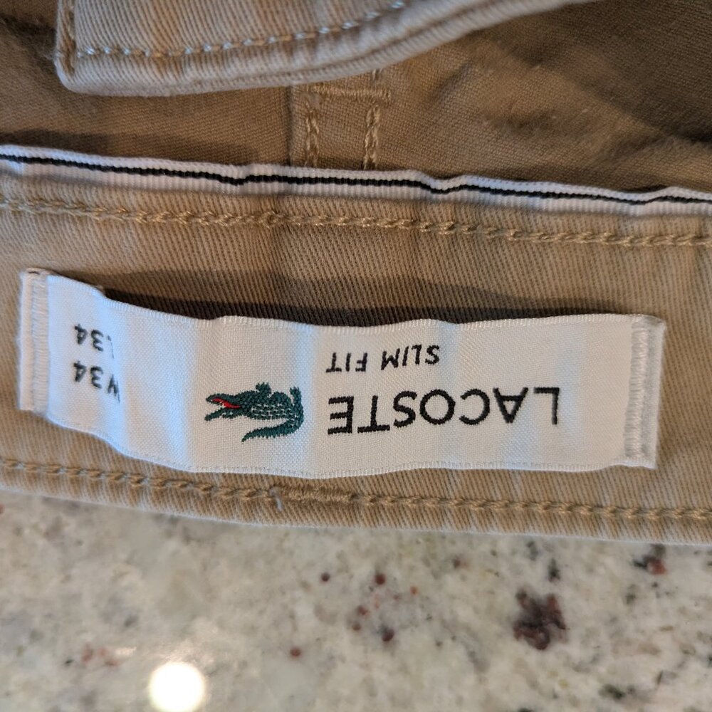 Lacoste Men's Slim-Fit Chino Pants 34/34 View 5